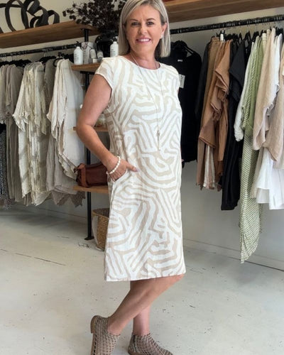 Melia™| Zomer jurk met ronde hals en mooie print
