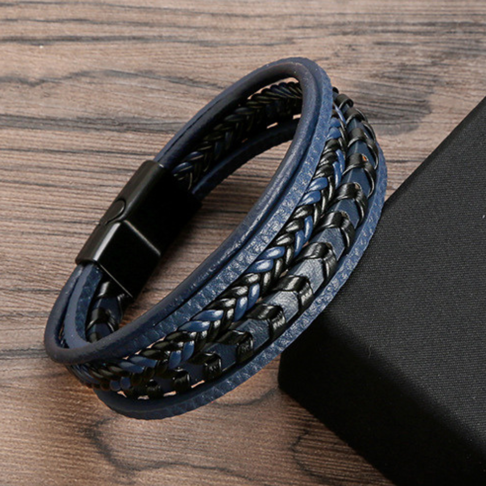 Viking Band - Leren Gevlochten Ragnar Armband