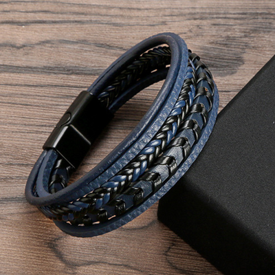 Viking Band - Leren Gevlochten Ragnar Armband