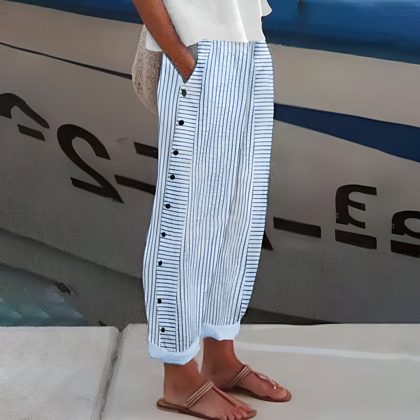 Jorine™ | Linnen broek