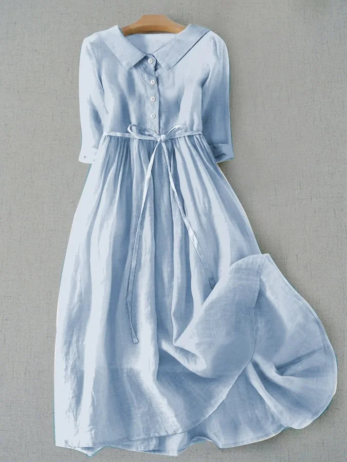 Lux - Elegante Halve Mouw Kanten Taille Jurk