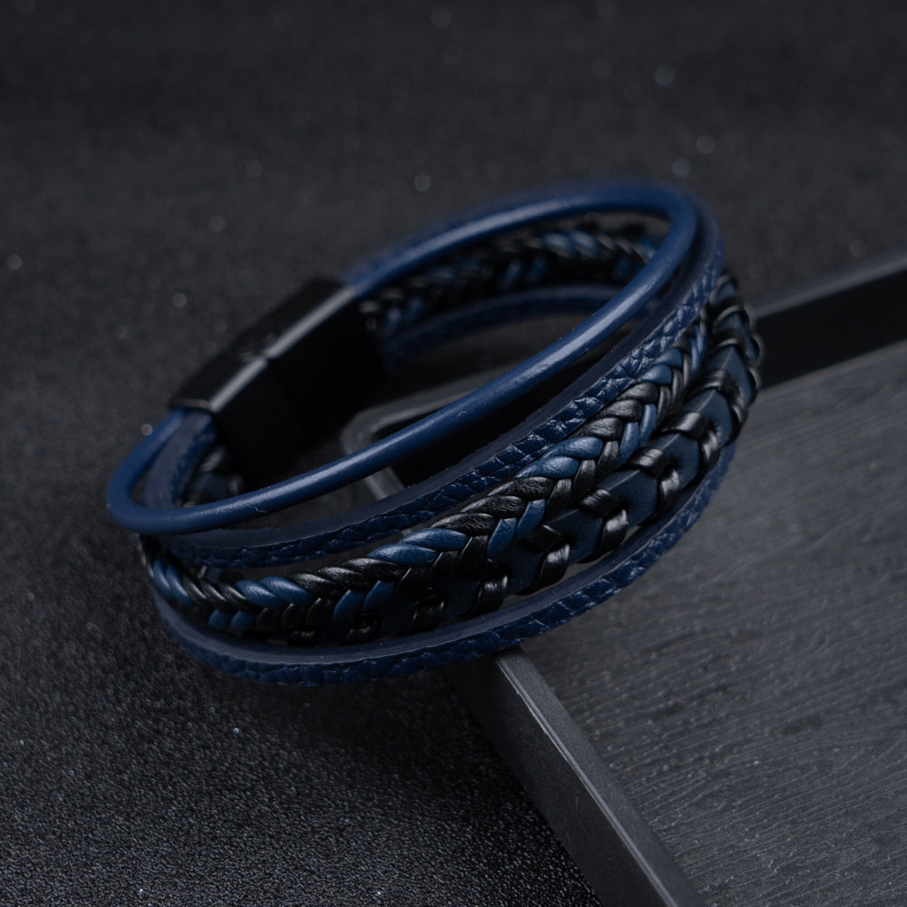 Viking Band - Leren Gevlochten Ragnar Armband