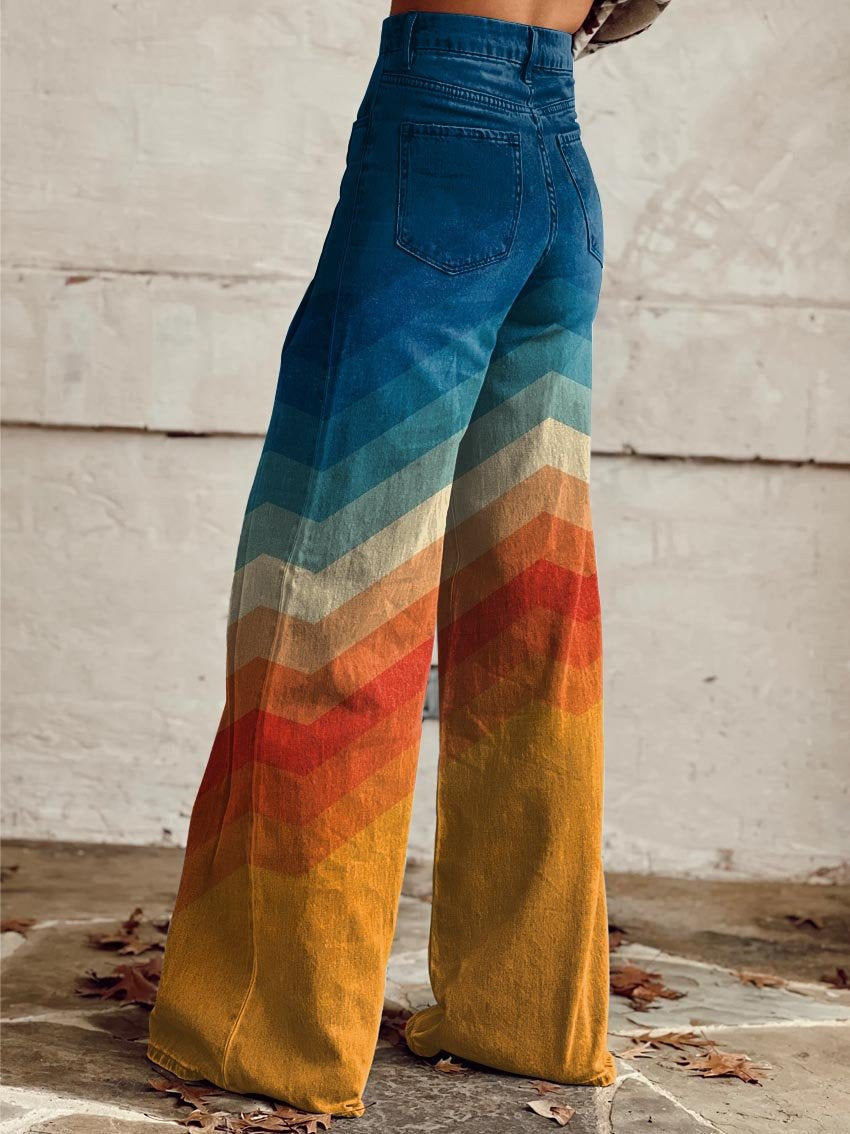 Léa - Retro Zigzag Broeken