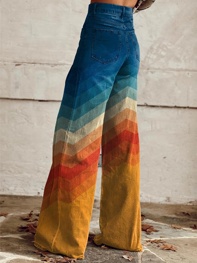 Léa - Retro Zigzag Broeken
